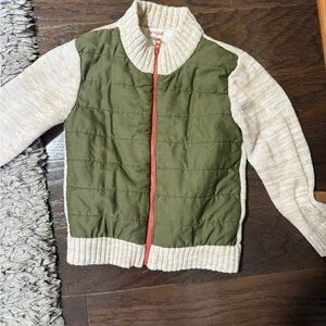 Cat & Jack Green and Beige Kids Jacket
